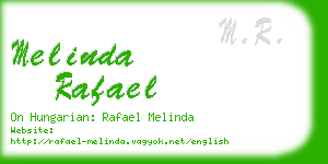 melinda rafael business card